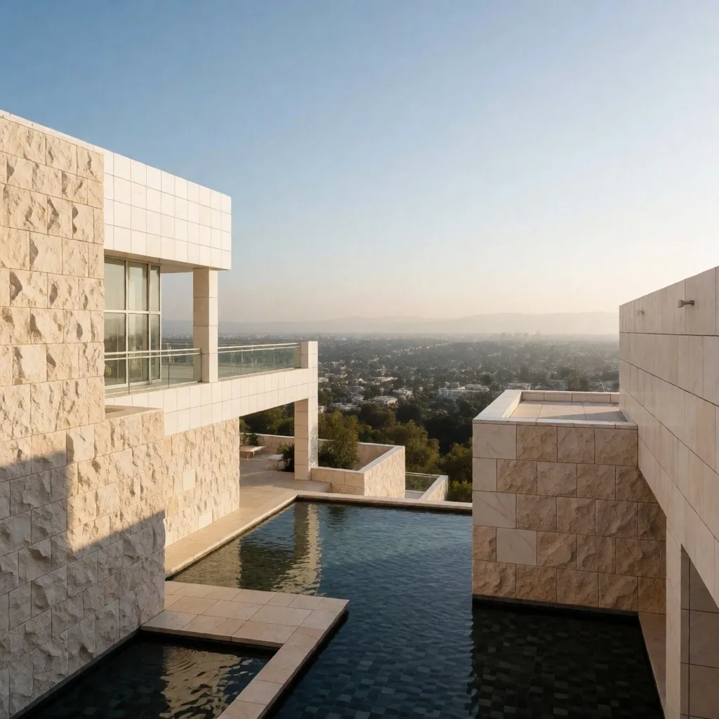 The Getty Center campus overlooking Los Angeles
